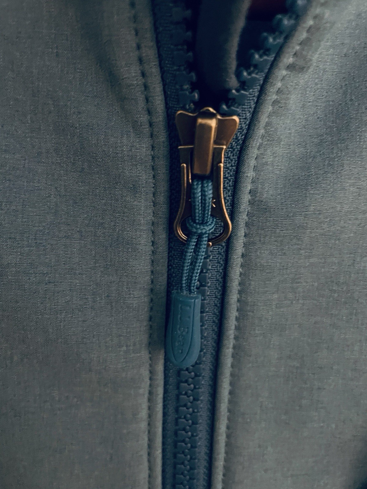 LL Bean Jacket  Blue Full Zip Softshell Fleece Li… - image 3