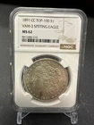 1891-CC Morgan Silver Dollar - VAM-3 Spitting Eagle - NGC MS62**FREE SHIPPING**