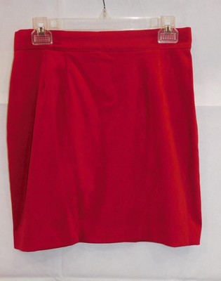 GW - Ms. Mole Skin Short Skirt from Ellen Figg - Red - Sz 8