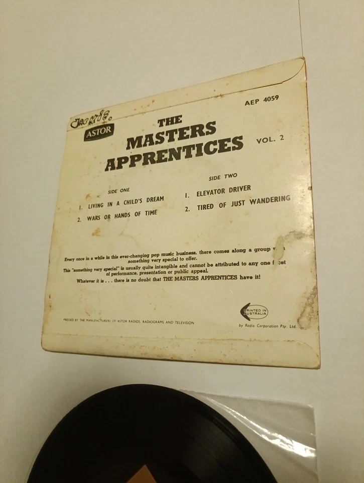 The Masters Apprentices Vol. 2 E.P. 7". VG+/G+ - Image 4 of 4