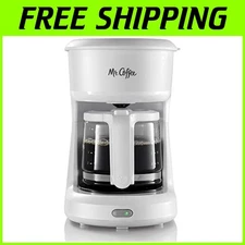 Grab-a-Cup 5-Cup Coffee Maker with Lift & Clean Filter - White Elegance