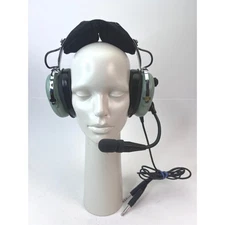 David Clark H10-13.4 Aviation Headset Pilot Headphones Dual Plug Microphone