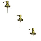 3 pcs Stainless Steel Lotion Dispenser Pump Soap Lotion Dispenser Pumps Press