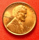 1946-S Lincoln Wheat Cent Penny GEM RED BU From an Original Bank Roll