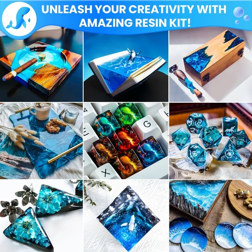 Epoxy 1 Gallon Epoxy Resin Kit Casting & Coating, Art Crafts Crystal Clear an... - Picture 8 of 8