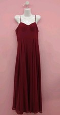 Lulus Strappy Sleeves Sweatheart Love Maxi Dress Medium Burgundy