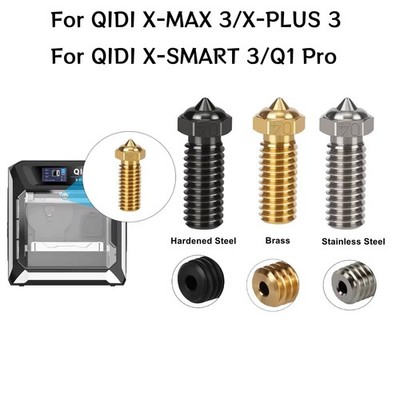 3D Printer Nozzle 0.2mm-1.0mm For QIDI X-SMART 3/X-PLUS 3/X-MAX 3/Q1 Pro Parts