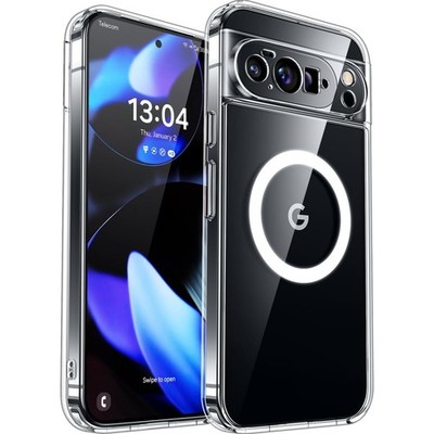 Pixel 10 Pro Hülle Magnetisch transparent mit Kameraschutz Stoßfest