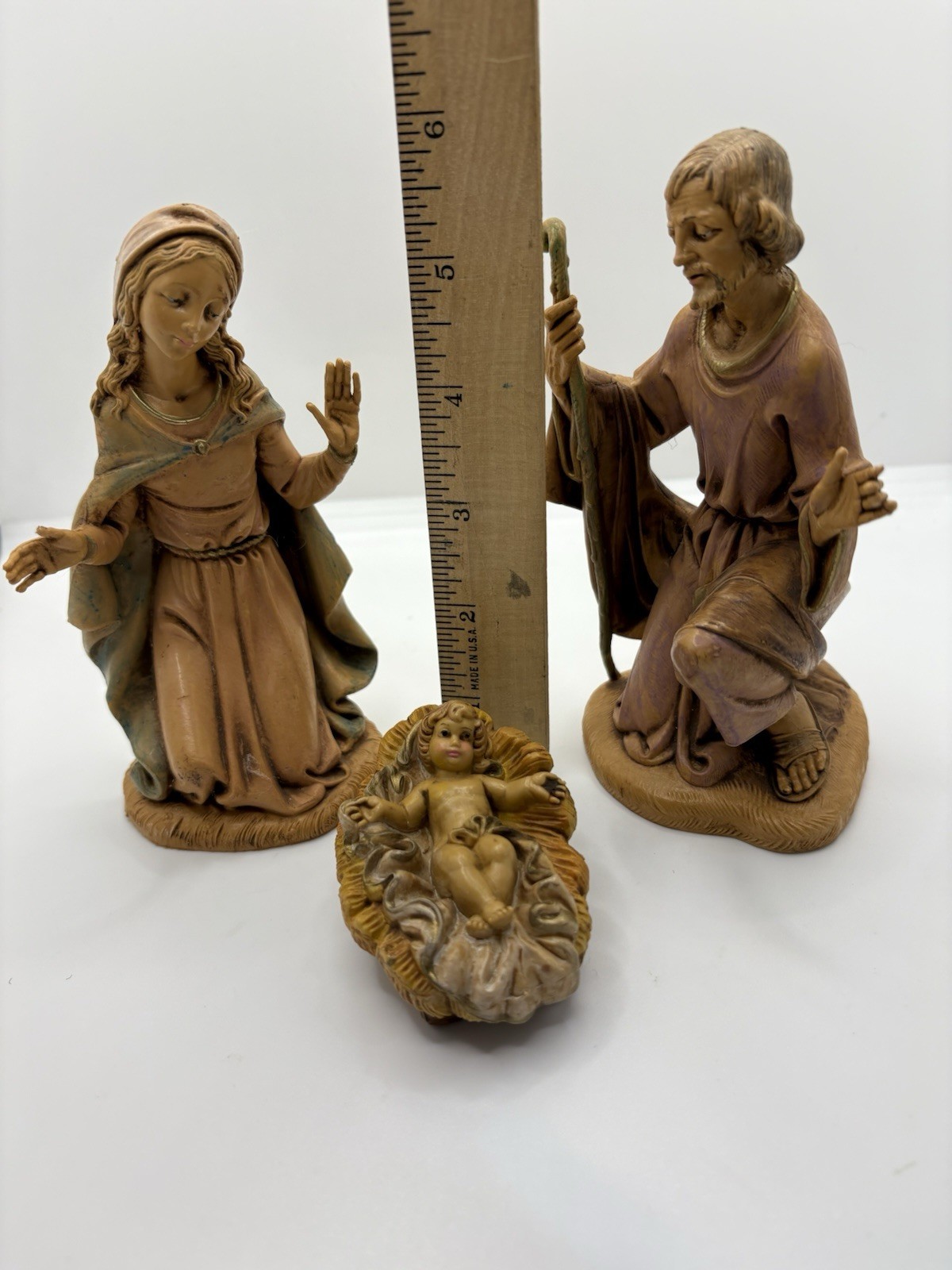 80’s Fontanini Depose Italy Nativity Figurines Holy Family Mary Joseph Jesus