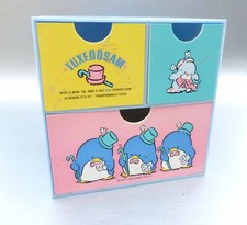 Kawaii Tuxedo Sam Drawer Box Sanrio Blue Organizer Case Office School Supplies