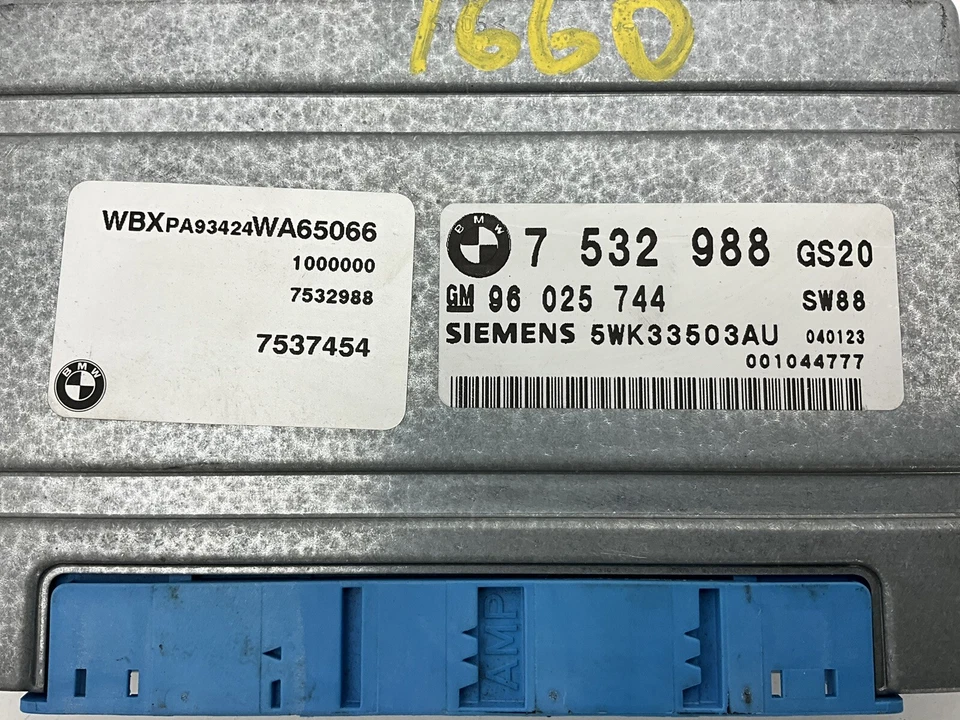 2004 BMW X3 Transmission Control Module TCM 7532988 OEM - Image 2 of 4