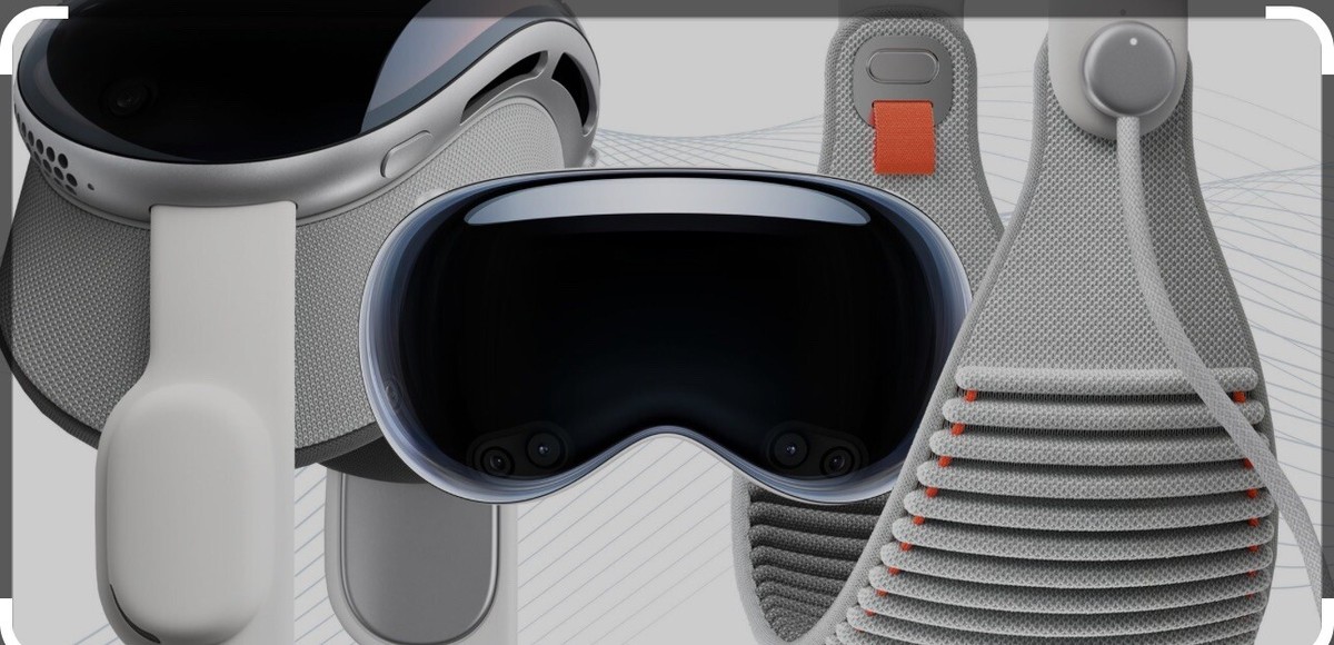 中古 VR Apple Vision Pro Apple Vision Pro 256GB 33W Solo Knit Band M Dual Loop Band M