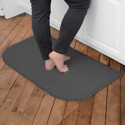 RITZ Solid Accent Rug 20x36 | Kitchen or Entryway Mat