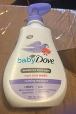 Baby Dove Sensitive Skin Care Baby Night Time Wash /Calming Moisture 13 OZ 