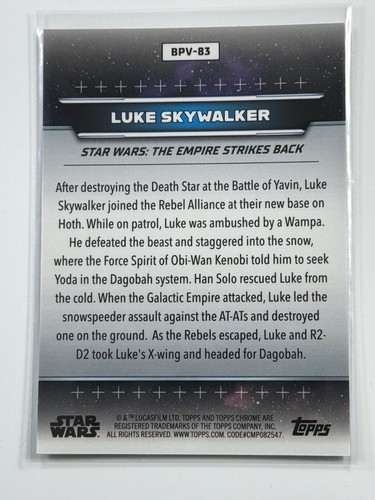Topps Star Wars 2024 Hyperspace PLANETARY VARIATIONS Luke Skywalker Hoth 18/99 - Picture 2 of 3