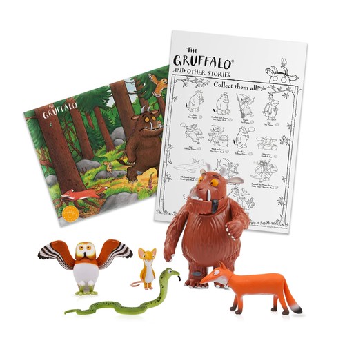 Gruffalo Jouet Figurine Jeu Personnages Articulés pour Enfants Comprend Souris Ow... - Photo 7/7