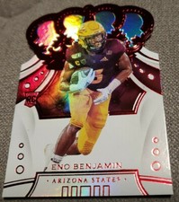 2020 Panini Chronicles Draft Picks Crown Royale Eno Benjamin RC Red AZ Cardinals