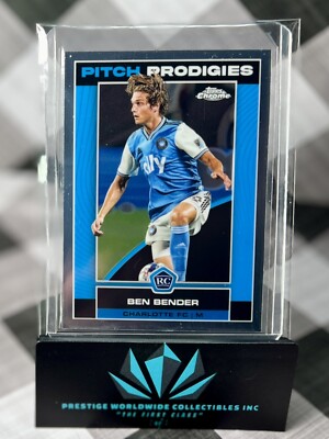 Ben Bender 2023 Topps Chrome MLS Pitch Prodigies Rookie #115 Charlotte FC RC