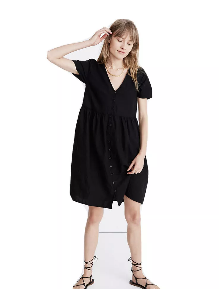 Madewell button down dress 2025