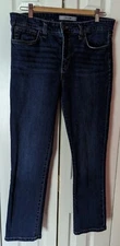 Joes Skinny Denim Jeans Womens 30 Blue 5 Pockets High Rise Dark Wash Button Fly