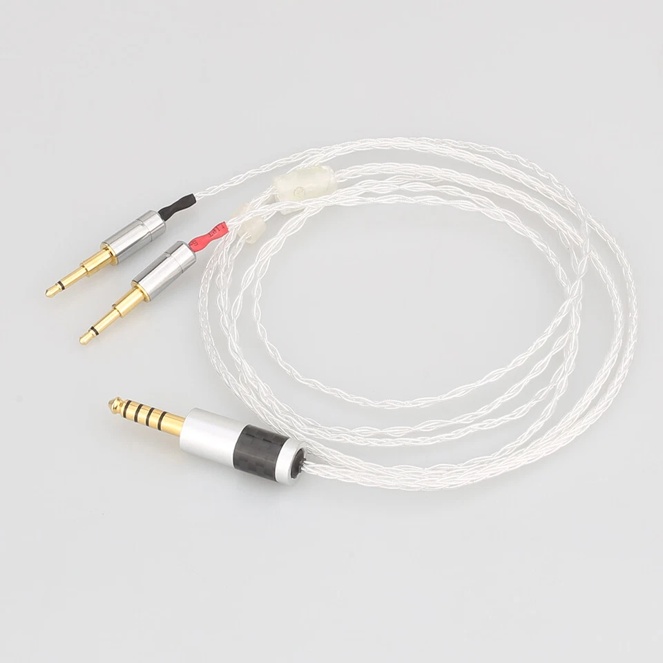 3.5/2.5/4.4 Balanced 8core Silver Plated Headphone Upgrade Cable for Oppo PM-1 - Image 4 of 4