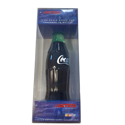 Bobby Labonte #18 Interstate Batteries Coca Cola Polar Bear 1:64 Car in Bottle!