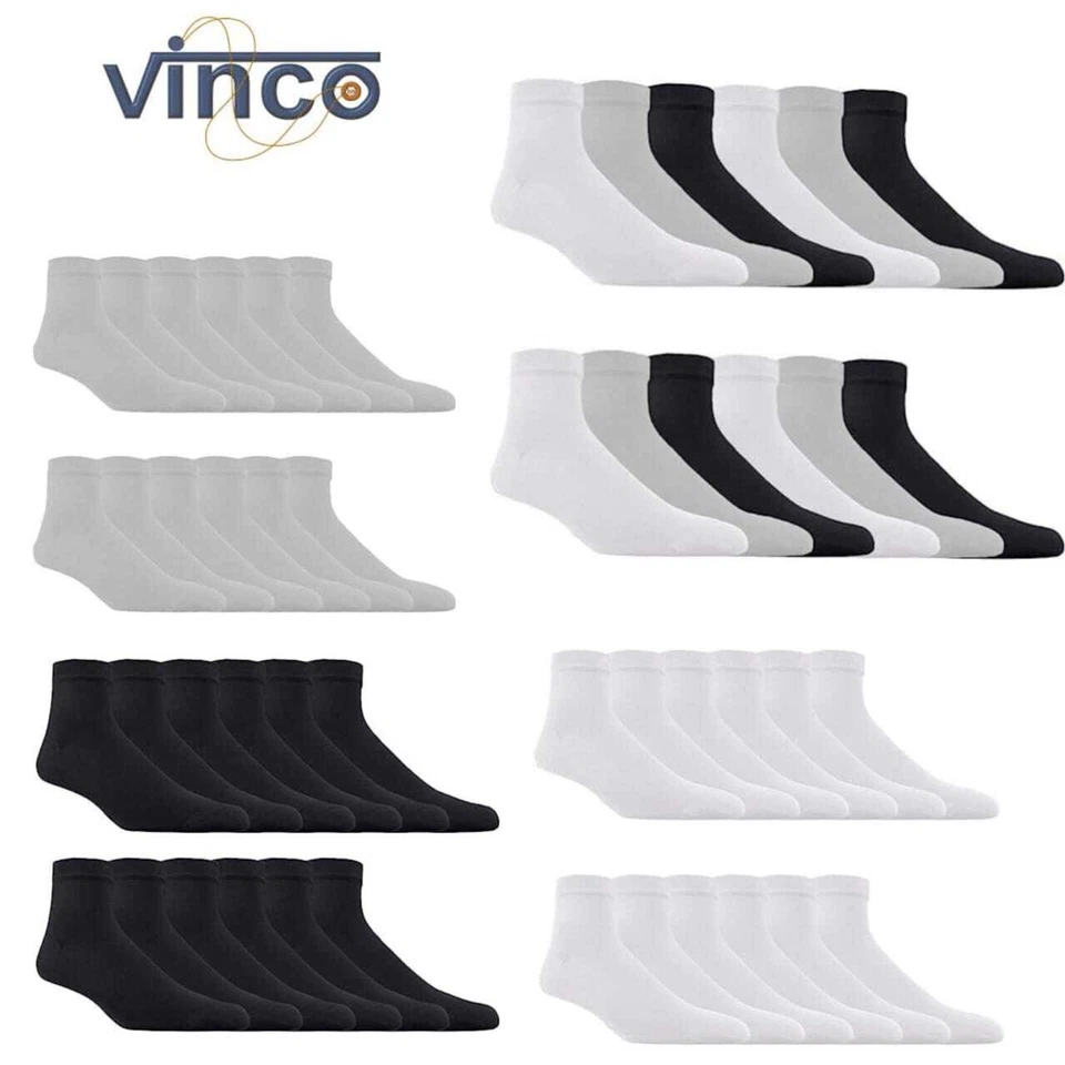 Lotes por atacado de meias masculinas de algodão corte baixo no tornozelo liso tamanho 9-11 10-13 - Imagem 2 de 4