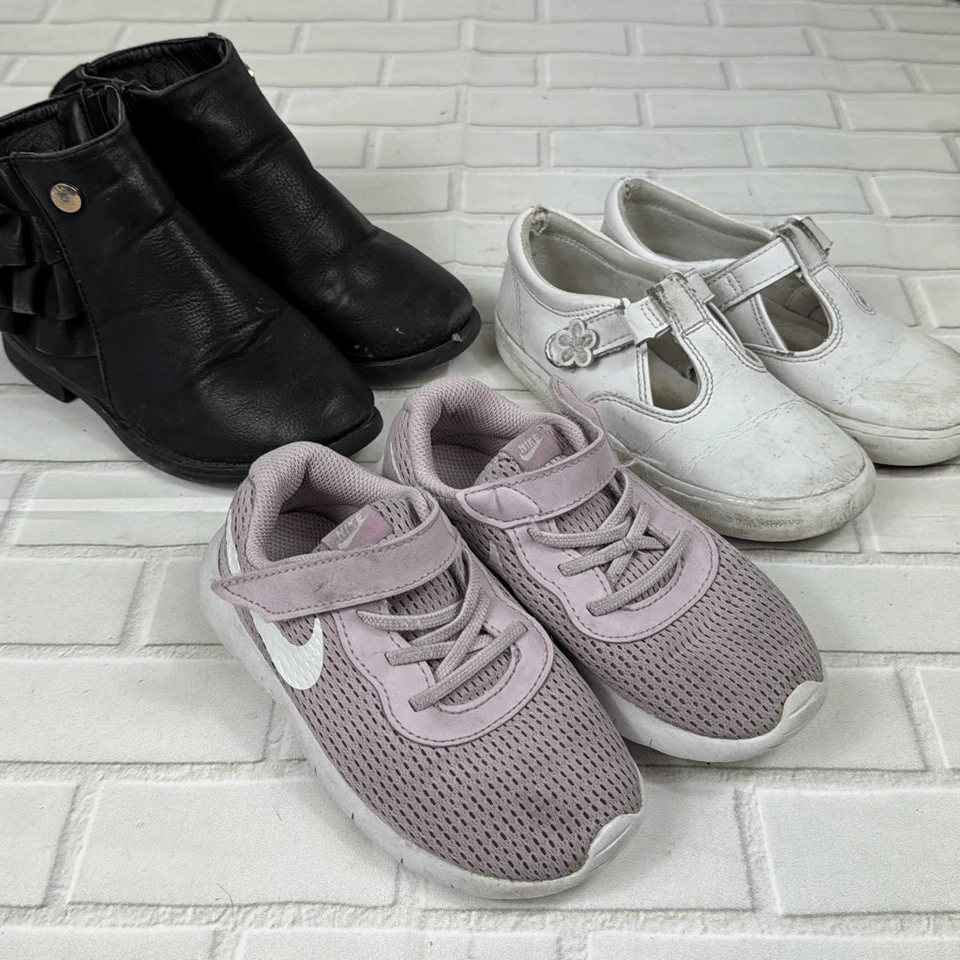 Nicole Miller Keds Nike Zapatos Paquete de 3 Niñas Botas Talla US 10C / 9 / 10.5M Foto 2 de 4