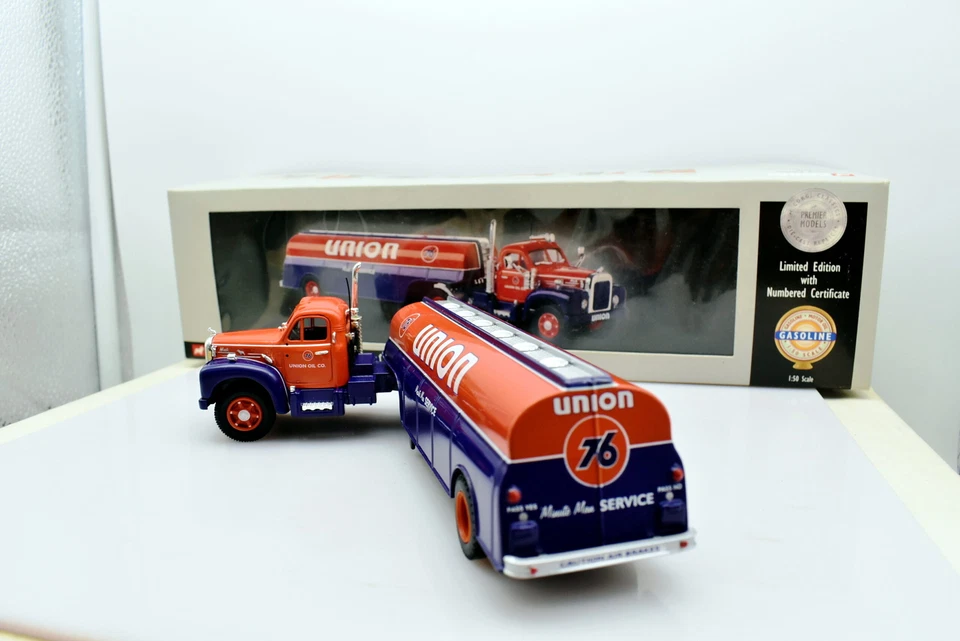 Modellino Camion 1:50 Mack B series union 76 tanker Corgi diecast modellismo - Immagine 4 di 4