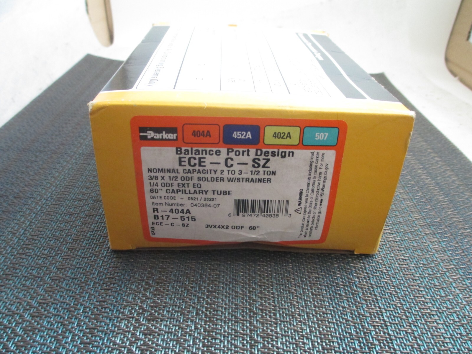 Parker ECE-C-SZ TXV Valve NEW!
