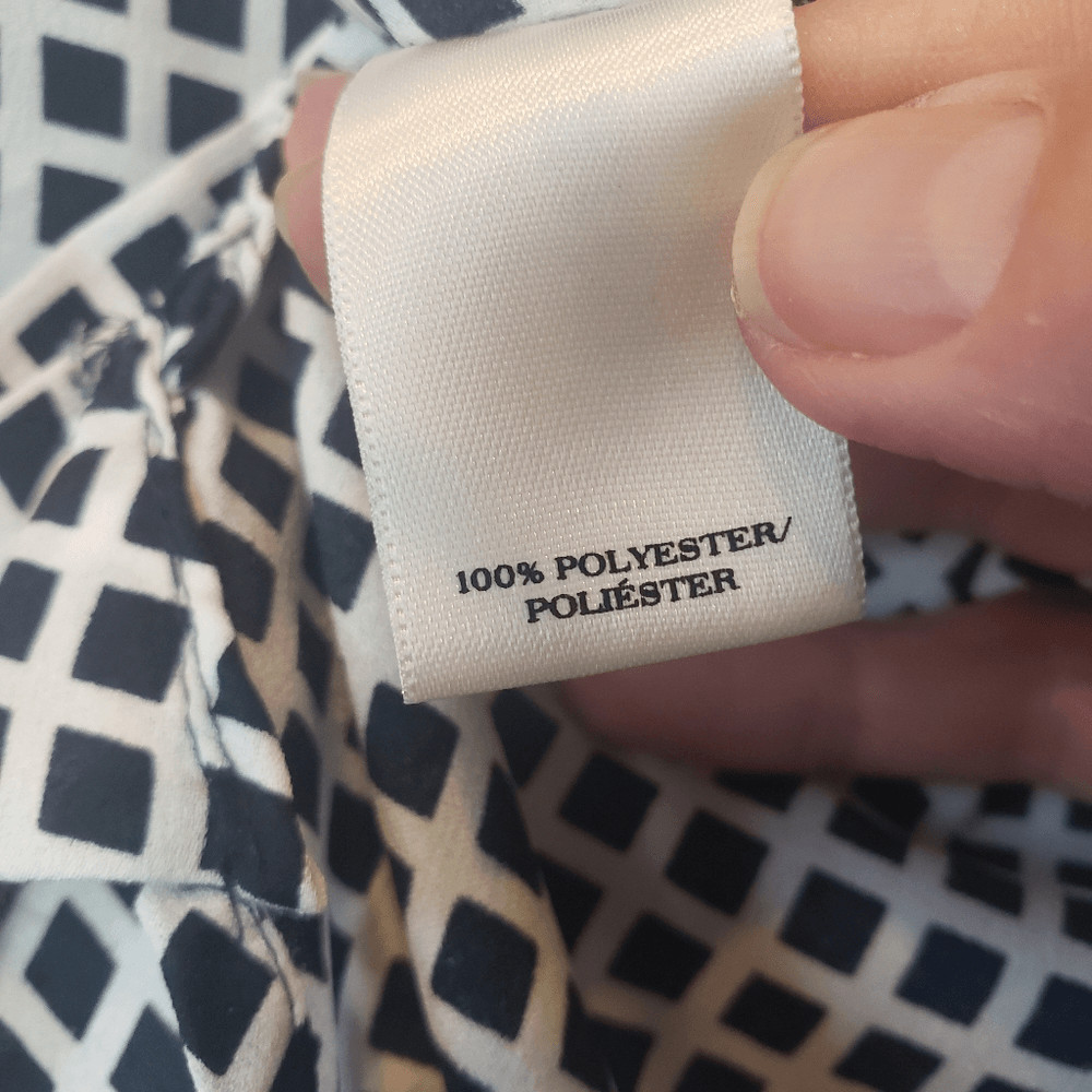 ANN TAYLOR Windowpane Pattern Button-down Blouse - image 7