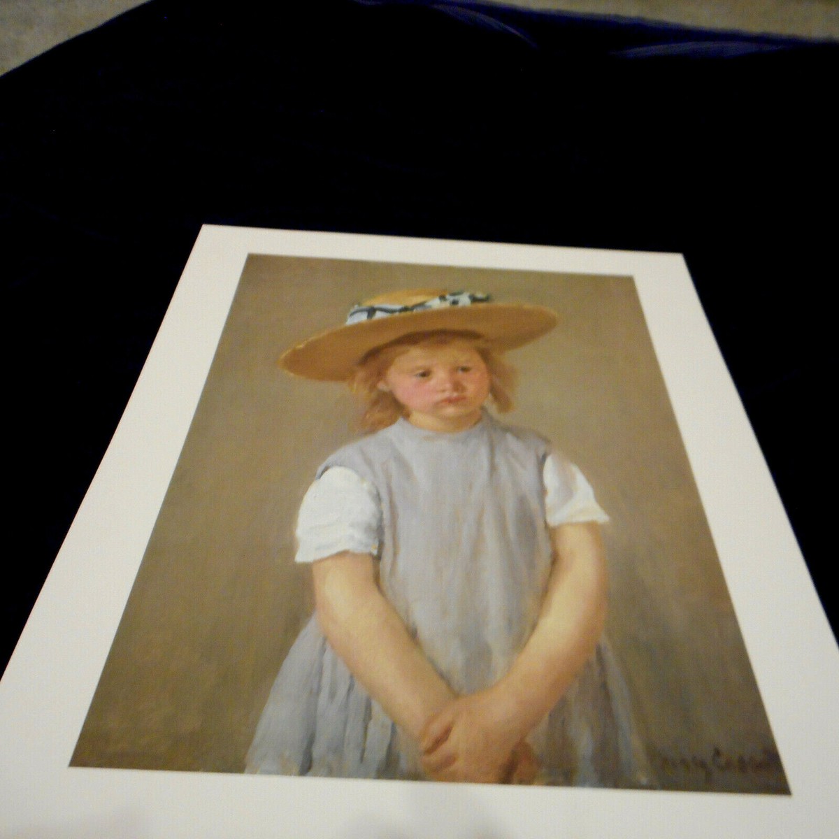 お杉わらべ a child wearing a straw  hat CHILD IN A STRAW HAT PRINT 1886 ARTIST MARY CASSATT 1844
