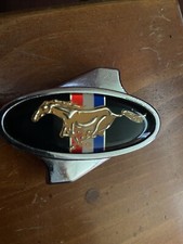 Ford Mustang Car Emblem Chrome Acrylic Oas 2.5 X 2 Oval Vintage Must See