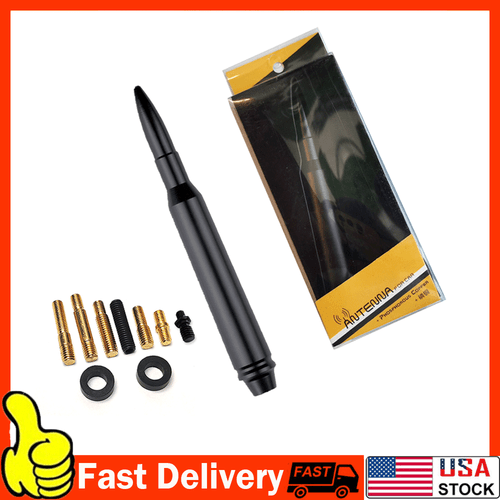 5.7" Bullet 50 Cal Antenna Style Mast for Tundra 2014-2020 FM AM Radio Signal - Picture 14 of 17