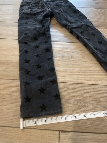 GAP Kids Girls Starry Skinny Corduroy Pants 6 Reg Black Star - Picture 6 of 11