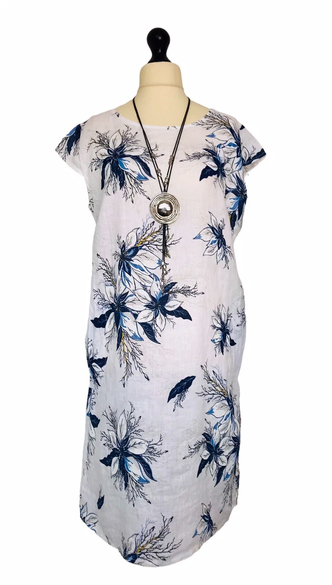 White linen shift dress uk 2025