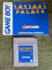 Caesars Palace (Nintendo Game Boy, 1989) Game and Manual