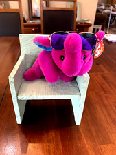 Ty 2023 PEANUT II Elephant beanie baby, 30th Anniversary, MWMT, Glasses not inc.