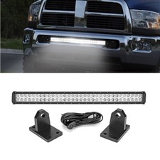 32 Curved Led Light Bar 4 24w Bumper Pods For Dodge Ram 2500 3500 4th Gen
