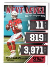 2021 Score #NL9 KYLER MURRAY 'NEXT LEVEL STATS' INSERT CARD! CARDINALS