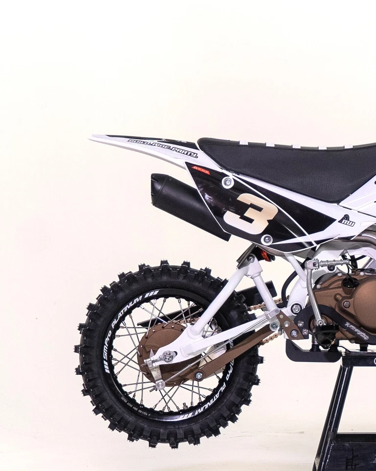 SM Pro Platinum Black Rim Set - Kawasaki KLX110 - Front & Rear Rims - BBR Excel - Image 2 of 4