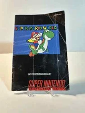 Super Mario World Manual Instruction Booklet SNES Authentic 1991 NO GAME