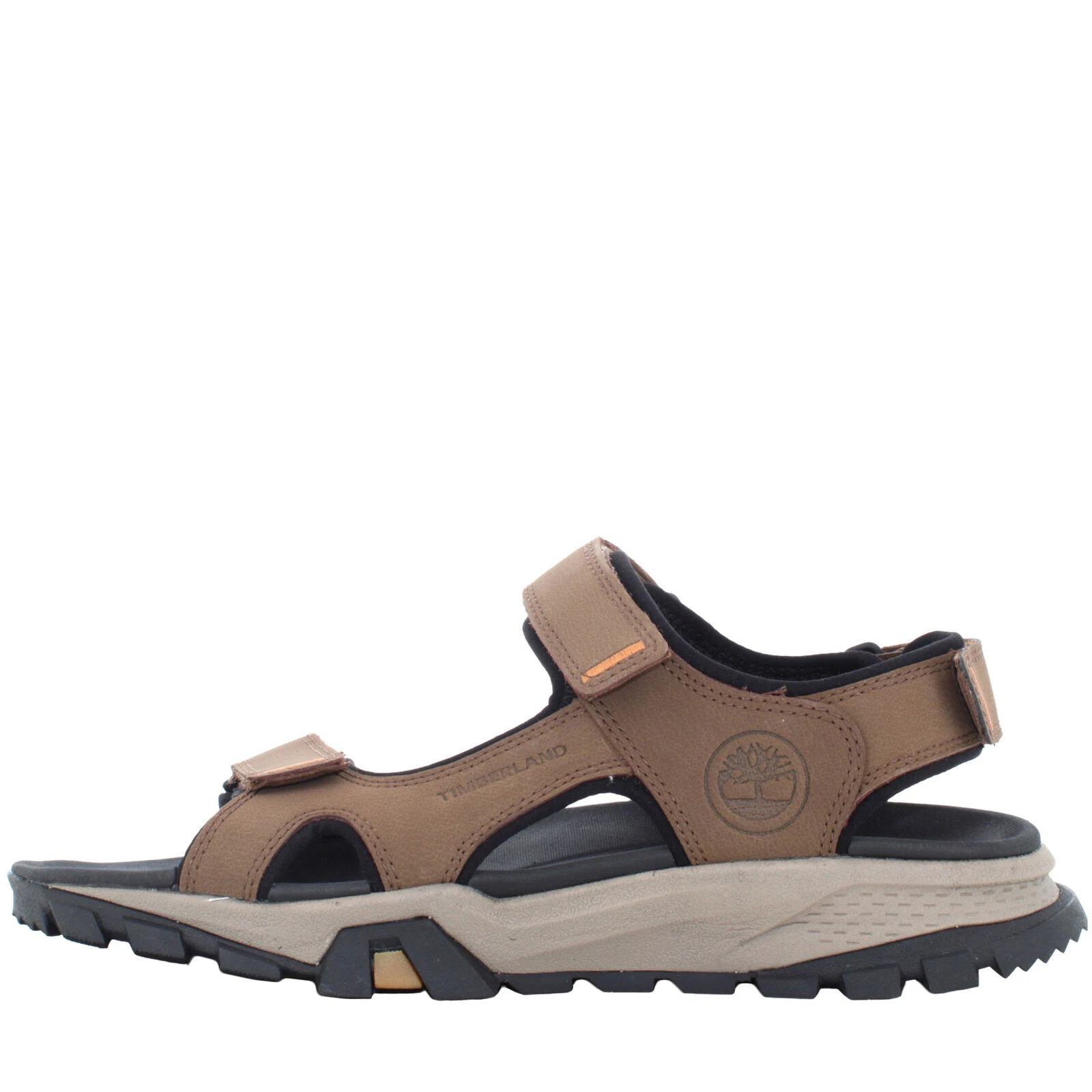 Sandalo Timberland da uomo Licoln Peak marrone scuro in pelle cinturino