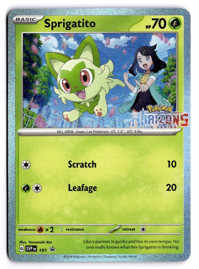 Pokémon TCG - Sprigatito SVP 191 - SV: Scarlet & Violet Promo Cards - NM