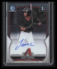 JUAN CORNIEL 2023 Bowman Chrome 1st Prospect Autographs Arizona Diamondbacks