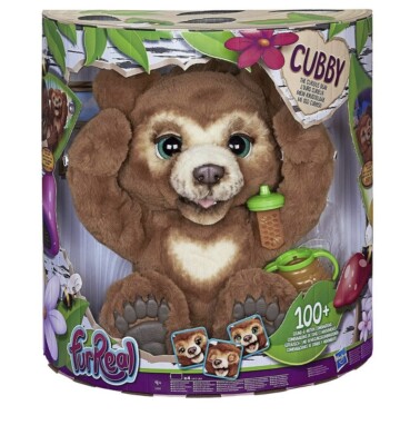 FurReal  Cubby The Curious Bear Interactive Plush Toy Excellent Condition