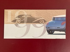 Renault Vel Satis 1998 und Oldtimer: Neujahrskarte Renault-Pressestelle für 1999