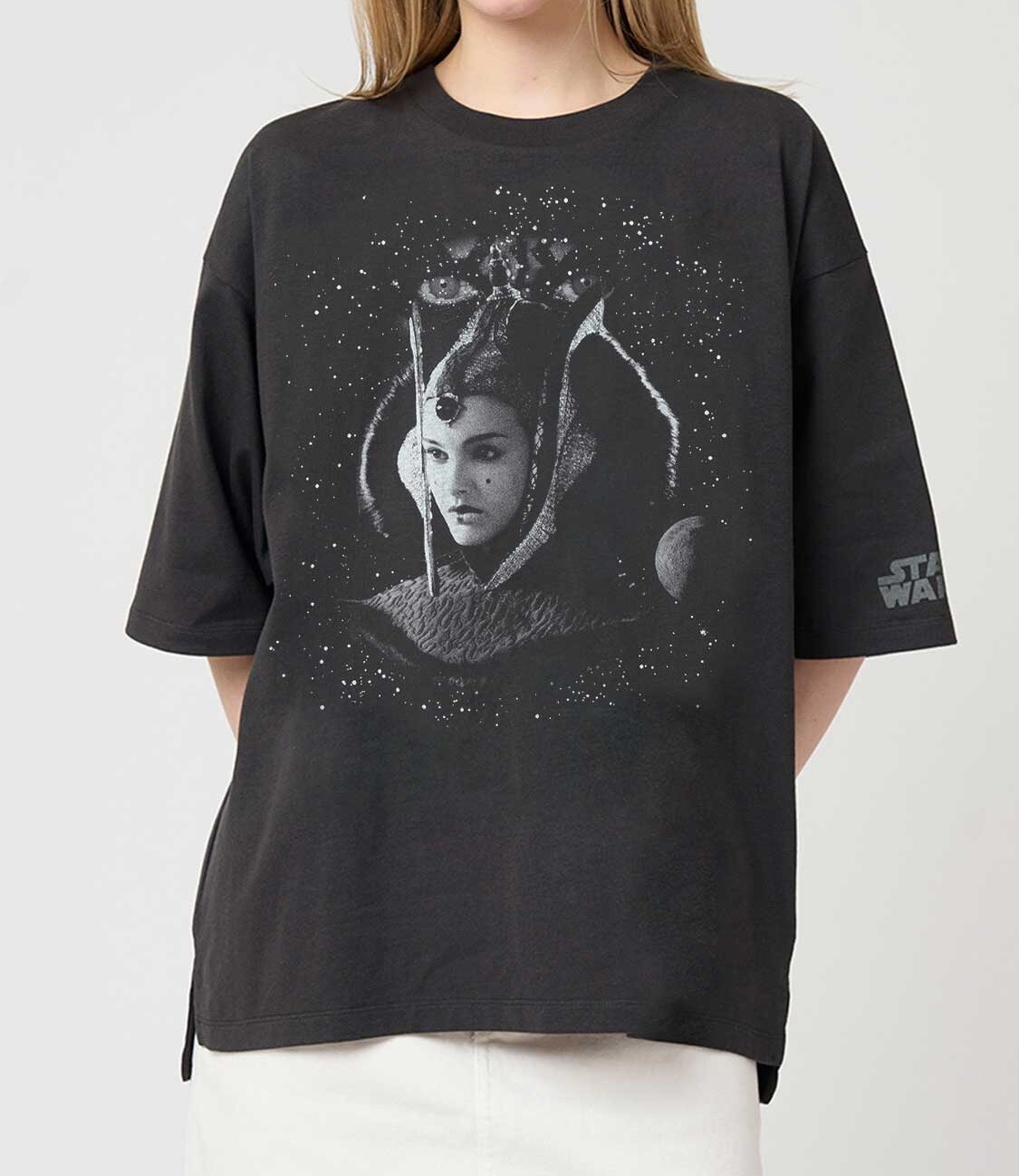 STAR WARS x Graniph Phantom Menace Big Silhouette T-shirt Black Cotton Japan New