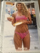 Nina Agdal Signed Sports Illustrated Swimsuit Photo BAS Beckett BL09252