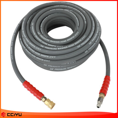 #ad Hot Water Pressure Washer Hose 3 8quot; x 6000 psi 2 Braid R2 Gray 100ft $109.24